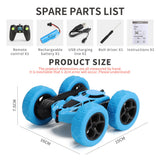 RC Car Remote Control Stunt Car,Double Sided Rotating Tumbling 360 Degree Flips High Speed Off Road Vehicles Robot Auto Toy
