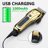 2021 New Hair Trimmer For Man USB Rechargeable  LCD Hair Clipper Barber Shop Men's Shaver Trimmer Beard Hair Cutting Machine