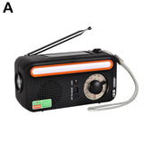 Solar Power Emergency Radio Hand Crank Dynamo Portable AM/FM Weather Radio Flashlight Reading Lamp 2000mAh Power Bank For Phone