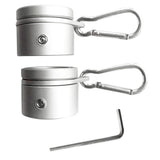 2pcs Aluminum Alloy 360 Degree Rotating Outdoor Grommet Durable Easy Install Flag Pole Ring Rustproof 26mm Adjustable Anti Wrap