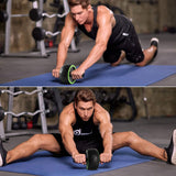 Large AB Roller Set with Push-up Rod Sliding Disc Rope Skipping Hand Exercise Knee-protector Home Gym Exercise Set  ab machine