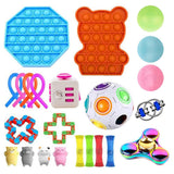 Fidget Toy Set Of Decompression Sensory Toys Marble Relief Gift For Adults Children Sensory Antistress Relief Figet Toys Box