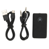 Bluetooth 5.0 Transmitter and Receiver 2 in 1 3.5mm Wireless Music Adapter Compatible with for Android for IOS Phones Tablets