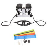 Mini Stair Stepper With Resistance Bands And LCD Monitor Portable Stair Climber Exercise Machine For Full Body Workout