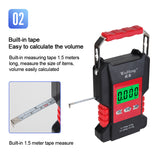 50Kg/5g Full Waterproof Hanging Scale Portable Fish Hook Electronic Weighting Luggage Scale LCD Digital Scale with 1.5m Ruler