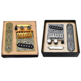 6 Strings Saddle Bridge Plate, 3 Way Switch Control Plate, Neck Pickup Set for Fender TL Telecaster Electric Guitars Replacement