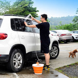 Large capacity Camping Shower Outdoor Electric Shower Pump Rechargeable Shower Folding Bucket Hiking Travel Equipment 2023