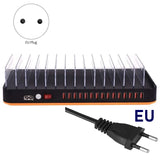 100W Multi USB Charger 15 Port USB Fast Charger Quick Charge Charging for iPhone Samsung EU Plug