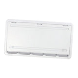 Durable Universal RV Motorhome Storage Hatch + Fan Travel Trailer Accessories White 20.47x11.02"