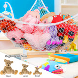 All New Mesh Net Toy Hammock Corner Stuffed Animals Kids Baby Hanging Storage Organizer