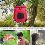 Water Bags 20L Outdoor Camping Solar Shower Bag Hiking Climbing Bath Bag Foldable Heating Camp Shower Switchable Shower Head