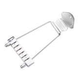 Chrome 6-String Tailpiece Bridge for Les Paul Archtop Electric Guitar Parts Accessories