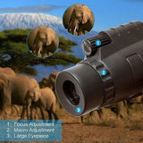Extra Long 9800M/300000M Compass Flashlight Angle Monocular Telescope Laser Outdoor Hiking Travel Portable Telescope Fashion Acc