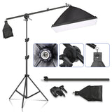 Tripod for Softbox Light Stand Photo Studio 2M with 1.4M Boom Arm Flexible Sandbag Supporting Lighting Photography Phone Flash