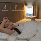 1000ML Portable Dehumidifier Moisture Absorbers Air Dryer Quiet Air Dehumidifier with Colorful LED Night Light for Home Office
