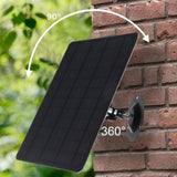 Camera Solar Panel IP67 Waterproof 10W Monocrystalline Solar Powered Charger for IP Security WiFi Camera Street Light