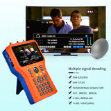GTMEDIA V8 Finder Pro DVB-S/S2/S2X/T/T2/C H.265 Digital Satellite Finder 4.3inch HD Display Auto Calculate Angle 4000mAh Battery