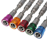 5Pcs S2 Alloy PH2 Phillips Single Head Magnetic Screwdriver Bits Anti-Slip 1/4 Inch Hex Shank Drywall Electric Screwdriver Set