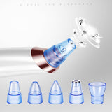 Mini Handheld Electric Facial Vacuum Suction Rechargeable Pore Cleaner Face Cleansing Blackhead Removal Acne Treatment