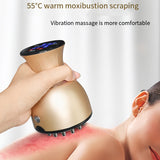 Vibration Massage Meridian Brush Infrared Heating Therapy Body EMS Dredge Meridian Scraping Instrument Electric Massager