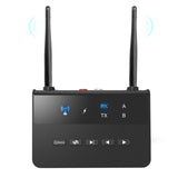 80m Bluetooth-compatible 5.0 Audio Transmitter Receiver Bypass AptX LL HD Wireless Adapter AUX 3.5mm For PC TV Headphones