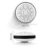 Steel Tongue Drum Mini Hand Pan Drums with Drumsticks Percussion Musical Instrument for relaxation yoga practice