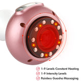 Electric Cupping Massager  Therapy Apparatus Red light heating Gua Sha Scraping Device Detoxification Fat Burning Apparatus