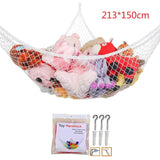 All New Mesh Net Toy Hammock Corner Stuffed Animals Kids Baby Hanging Storage Organizer