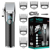 Professional Electirc lithium Ion hair trimmer for men powerful beard hair clipper wet dry hair cutting machine adjustable
