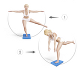 Effondrement Mou  Yoga Mat  Balance Cushion Balancer Fitness Training Yoga Pilates Fitness Plank TPE Yoga Mat Balance Soft