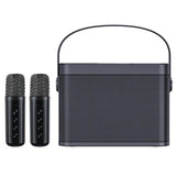 Home Mini Karaoke Speaker Kit Wireless Bluetooth-compatible Dual Microphone Speaker Small Audio Ktv Set