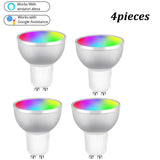 Tuya Gu10 Smart LED Light Bulb 5W RGBCW Voice Control Work With Alexa Google Home Smart Home Automation Light