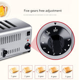 220V Commercial Electric Toaster Household 6 Slices Electric Bread Breakfast Machine EU/AU/UK/US Plug