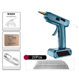 5400MAh Cordless Hot Glue Gun Rechargeable Lithium Battery Wireless Repair Tool DIY Hot Glue Gun with 20/100pc Glue Sticks