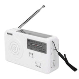 Mini Portable AM FM Radio Receiver Emergency Solar Powered Hand Crank Radio with LED Flashlight pocket radio