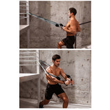18PCS Resistance Bands Set Fitness Workout Pull Rope Sports Exercise Bands Muscle Training Equipment for Home
