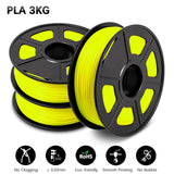 PLA 3D Filament Refills 3D Printer Plastic 1.75MM 3 Rolls / Set Filament Bendable Non-toxic Fastship Printer Handles DIY Gift