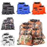 5pcs/set Waterproof Dry Bag Storage Pouch Rafting River Trekking Swimming Boating  Floating Kayaking Backpack Camping Hiking Bag