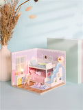 Can be Combined Freely Cute Doll House Furniture Free Dust Cover Nine Designs Diy Miniature Wooden Dollhouse Toys For Children