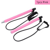 Yoga Crossfit Resistance Bands Exerciser Pull Rope Portable Gym Workout Pilates Bar Trainer Elastic Bands For Fitness Equipment