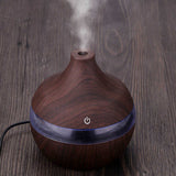 Air Humidifier 300ml Wood Grain USB Humidifier Colorful LED Night Light Mist Maker for Office Car Home Hava nemlendirici