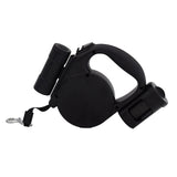 Auto Dog leash 3 In 1 Retractable 4.5m Dog Leashes with LED Flashlight Portable Bag Dispenser Pet dog Traction Rope accessories