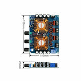 Universal XH-A128 bluetooth 5.0 Amplifier Board 2.1CH Digital Power Amp 160W*2+220W TDA7498E*2 DC 12-32 V