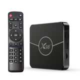 X98 Plus Android TV Box Amlogic 4K Media Player 2.4G/5G Dual-band WiFi BT AV1 VP9 H.265 Decoding Digital Display Remote Control