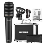 TAKSTAR Professional Cardioid Condenser Microphone with Clamp XLR Cable Leather Pouch Aluminum Case for Studio Live Stream