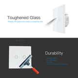 Smart Light Switch Touch Sensitive Wall Switch Home Automation Z Wave Wireless Smart Remote Control Light Switch