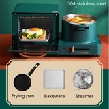 220V Household Electric Bread Toaster Automatic Mini 6L Electric Food Oven Multi Cooker Electric Steamers Breakfast Maker Baker
