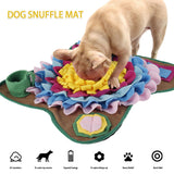 Pet Dog Snuffle Mat Colorful Nose Smell Training Sniffing Pad Dog Puzzle Toys Slow Feeding Mats Food Dispenser Carpet
