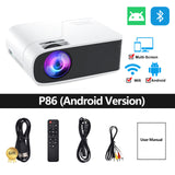 Salange Projector 1920x1080P Android 5G Wifi Bluetooth LED Video Beamer Home Theater Cinema Full 1080P Projector for Smartphone