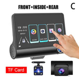 Car DVR 3/2 Cameras Lens 4.0 Inch Camera Dual Lens DVRS Auto Rearview Cam Recorder Camera With Recorder Video M1E9
